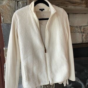 Fleece Sweater Jacket with matching top